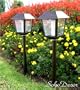 SohoDecor 2 Pack Classic Distressed Iron(DI) Landscaping Solar Lights - New 2009 Version with Ultra High Sensitive Amorphous Solar Panel