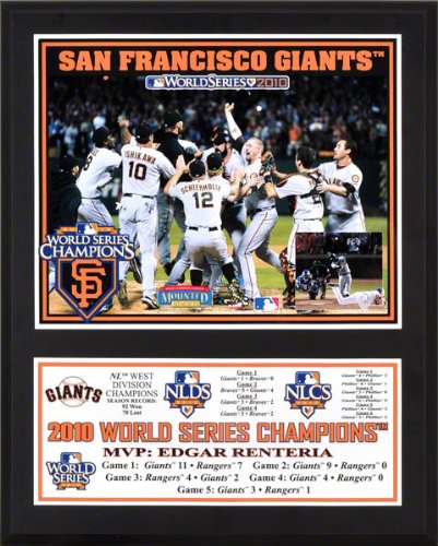 San Francisco Giants Sublimated 12x15 Plaque | Details: 2010 World Series Champions