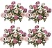 Four Pieces of 18" Artificial Ranunculus Flower Bushes