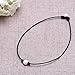 Single Cultured Freshwater Pearl Necklace for Women Genuine Leather Choker Jewelry Handmade