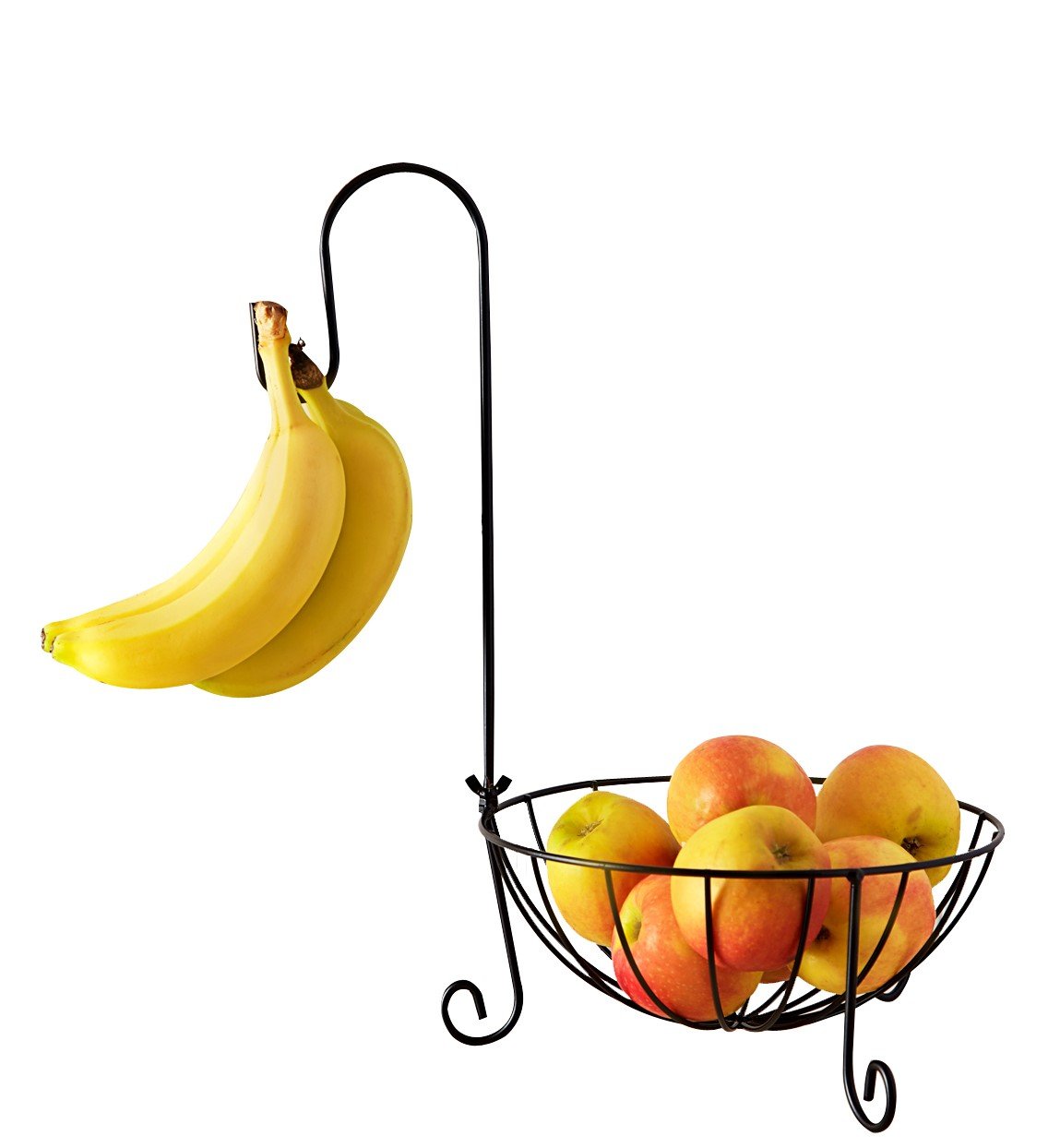 Hanger Basket Fruit Banana Bowl Holder Kitchen Storage Wire Vegetable