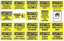 CAUTION KEEP ELECTRIC PANEL AREA CLEAR 7" x 10" Plastic Sign
