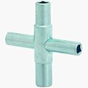 Jones Stephens Corp. J40-005 4-Way Lawn Faucet Key