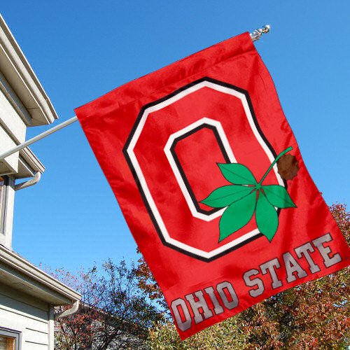 OSU Buckeyes House Flag