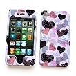 Apple iPhone 4 & 4S Snap-on Protector Hard Case Image Cover "Patterns of Love" Design