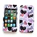 Apple iPhone 4 & 4S Snap-on Protector Hard Case Image Cover "Patterns of Love" Design
