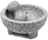 IMUSA USA Granite Molcajete Spice Grinder, 8-Inch, Gray