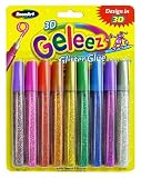 RoseArt 9ct Geleez Glitter Glue sticks