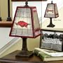 14" NCAA Arkansas Razorbacks Stained Glass Table Lamp