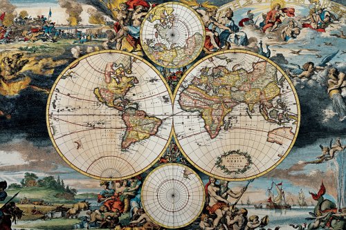 Childrens Toyshop  Toys : Jumbo Puzzle - Antique Map (1500 pieces)