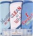 Luvable Friends 3-Pack Embroidered Sayings Hooded Towels - Blue