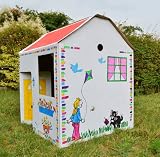 Play House - Cardboard Colour In Childs Wendy House