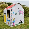 Play House - Cardboard Colour In Childs Wendy House