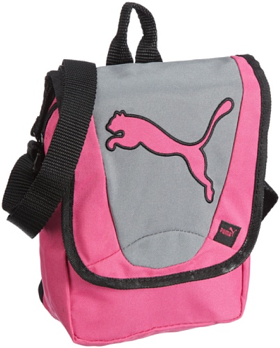 PUMA Umh&auml;ngetasche Big Cat Portable, raspberry rose-steel grey, 2 liters, 069134 10