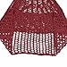 Asoidchi Women Sexy Knit Hollow Out Halter Bikini Dress Cover Up (Red Wine)