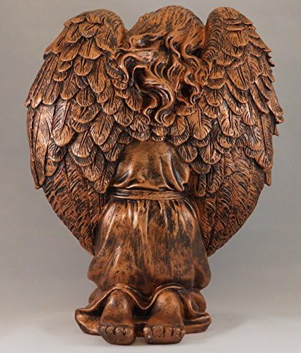 14 Inch Young Girl Sleeping Angel Statue Cold Cast Bronze