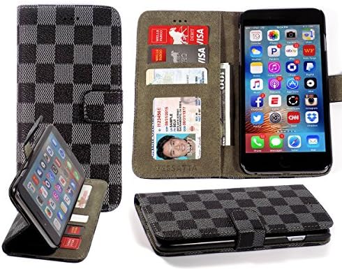 Royalty Edition - iPhone 6/6s Wallet Case (Black &amp; Gray)