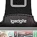 iGadgitz Reflective Anti-Slip Black Sports Jogging Gym Armband for HTC One MINI 2 2014 HTC One Remix ( M8 Mini ) with Key Slot