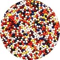Rainbow Cake Decorations RAINBOW NON PAREILS EDIBLE Candy Confetti Sprinkles for Cakes, Cupcakes & Cookies
