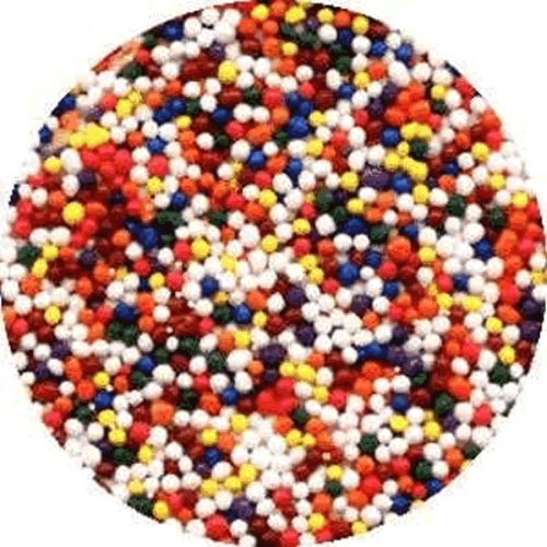 Rainbow Cake Decorations RAINBOW NON PAREILS EDIBLE Candy Confetti Sprinkles for Cakes,... by Lucks