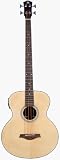 J. Reynolds Full Size Acoustic-Electric Bass Guitar - Natural Color