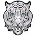 Hot Leathers, WHITE TIGER, Exceptional Quality Iron-On / Saw-On, Heat Sealed Backing Rayon PATCH - 3