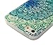 iPhone SE Case, iPhone 5&5s Case - MOLLYCOOCLE Fashion Style Colorful Painted Green Totem Flowers Pattern TPU Soft Cover Case for iPhone SE&5&5s(Totem Flowers)