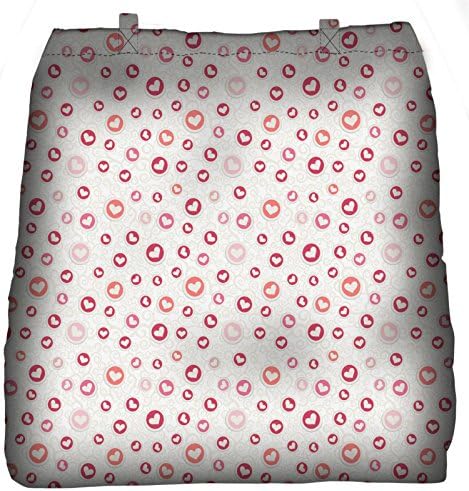 Aakrti Waterproof Multi Purpose Shoulder / Hand bag for Laptop's, Tablet, Picnics, Camping, Theme parks, and more.. Size : 15" x 14" x 3". DN: 2567-romanticpattern with hearts