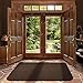 House, Home and More Skid-Resistant Carpet Indoor Area Rug Floor Mat - Chocolate Brown - 3 Ft X 5 Ft - Non Slip Rubber Backing, Stain Resistant, Dog Friendly, Living Room Bedroom Kitchen Entryway