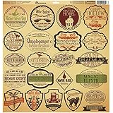 Reminisce Brimstone Bulletin Label Halloween Scrapbook Sticker