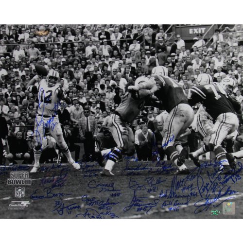 1969 NY Jets Team Signed Horizontal 16x20 Photo at Amazon.com