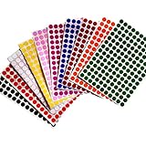 Color Coding Labels 3/8" (0.375) inch 10 mm Round Dot Stickers - 10 Different Colors Dots Label - three eights inch rounds sticker 1540 pack