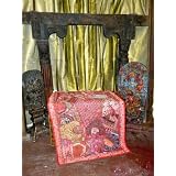BirthdayGift-sariMotiIndianPinkTapestryThrowWallHanging60X40InchesFreeShipping