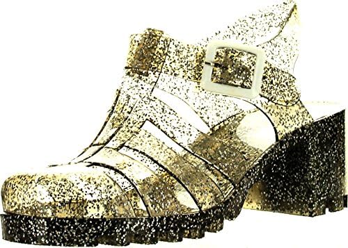 New Women Summer Retro Jelly Slingback Strappy Heel Rain Sandals TRENDS SNJ SHOES