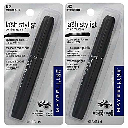 2-PACK Maybelline Lash Stylist Comb Mascara, Brownish Black #602
