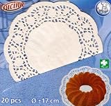 Produkt-Bild: 20 Tortenspitzen wei&szlig; Durchm. ca. 17 cm backen K&uuml;che kuchen