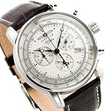 [ツェッペリン] ZEPPELIN 腕時計 7680-1 100周年記念 クォーツ 42MM レザーベルト [並行輸入品]