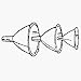 World Kitchen/Ekco 1045646 3-Piece Funnel Set