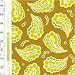Free Spirit quilt fabric 100% cotton 45 wide Heather Bailey Freshcut pattern D1587 brown green circle clusters - HALF YARD