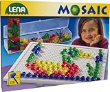 Lena 35536 - Steckmosaik 122 teilig, transparent, Stecker  1,5 cm, gro&szlig; - SIMM Marketing