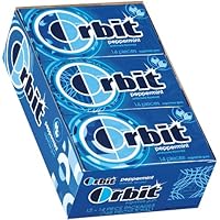 Orbit Peppermint Sugarfree Gum, 14-Piece Packs (Pack of 24)
