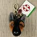 Fuzzy Nation German Shepherd Keychain