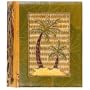 All Natural 80 Photo Handmade Photo Album - Two Palm Trees Design