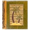 All Natural 80 Photo Handmade Photo Album - Two Palm Trees Design