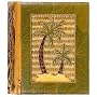 All Natural 80 Photo Handmade Photo Album - Two Palm Trees Design