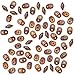 Czech Glass Super Duo 2-Hole Seed Beads 5.5x3.5mm Opaque Red/Bronze Luster (8g)