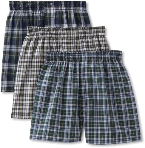 Hanes Boys 8-20 3 Pack Woven Boxer