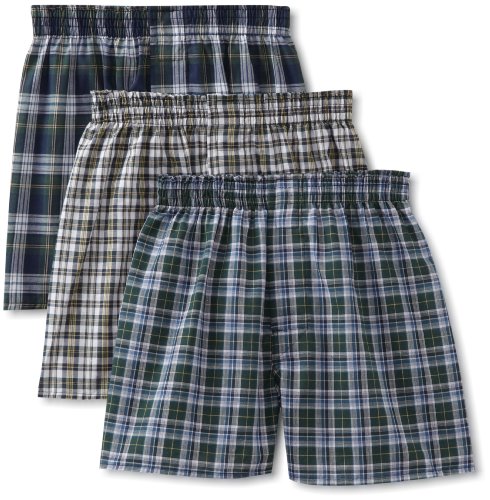Hanes Boys 8-20 3 Pack Woven Boxer