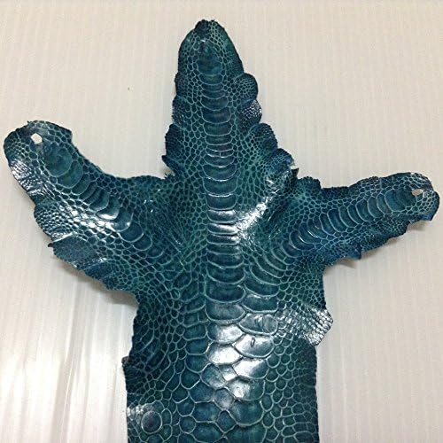 Green Sea Blue Genuine Chicken Feet Leg Skin Hide Leather Crocodile Snake Ostrich Watch