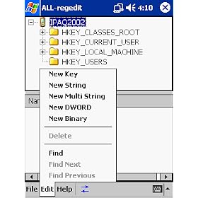 ALL-regedit for PocketPC 2002
